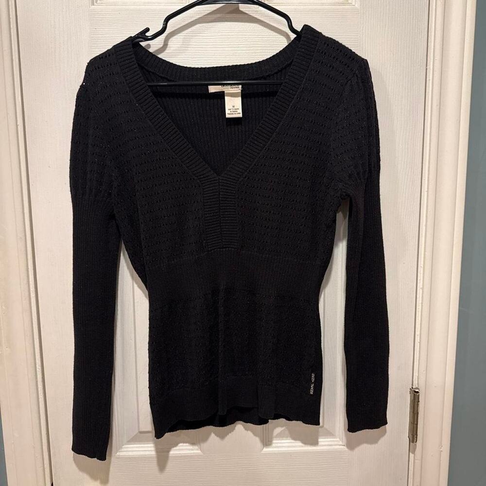 Dkny black knit sweater